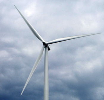 Turbine blades turn at Crookedstane Rig